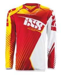 Motocross dres/majica iXS ATMORE, rumena/rdeča