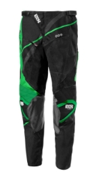 Motocross hlače iXS HURRICANE, črne/zelene
