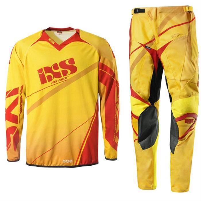 Motocross hlače iXS HURRICANE, rumene/oranžne