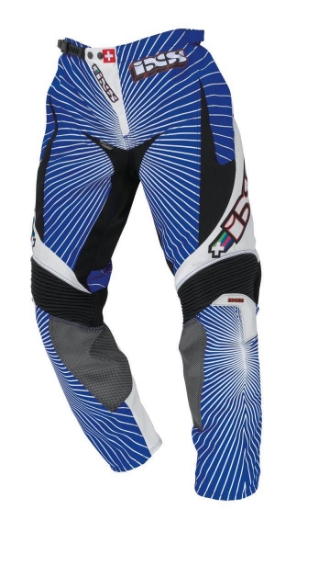 Otroške motocross hlače iXS SCRAT, modre/bele