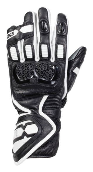 Ženske športne motoristične rokavice iXS RS-200 2.0, črne/bele