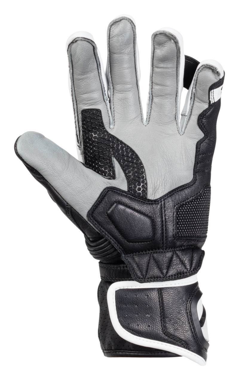 Ženske športne motoristične rokavice iXS RS-200 2.0, črne/bele