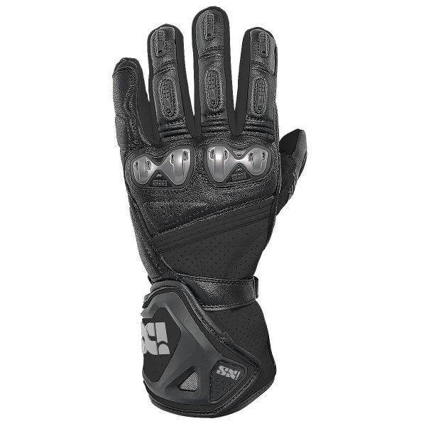 Športne motoristične rokavice iXS RS-100, črne