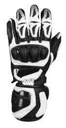 Športne motoristične rokavice iXS RS-300 2.0, črne/bele