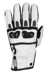 Kratke ženske motoristične športne rokavice iXS Talura 3.0, črne/bele