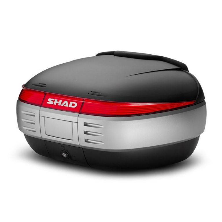 Moto kovček SHAD SH50 z integriranim naslonom (50 L+), črn