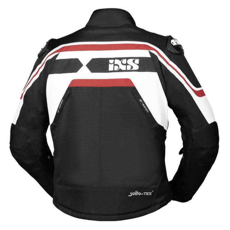 Športna motoristična jakna iXS RS-700-ST, črna/rdeča