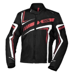 Športna motoristična jakna iXS RS-400-ST 2.0, črna/rdeča