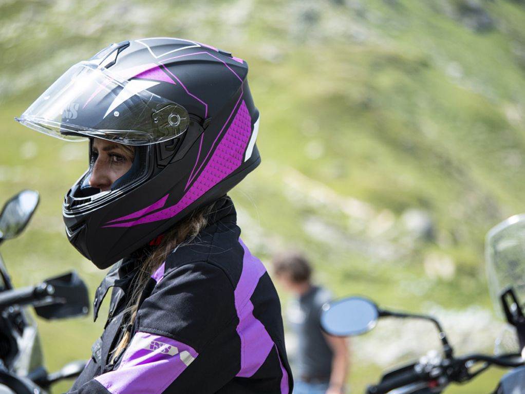 Ženska motoristična touring jakna iXS Pacora-ST, črna/siva