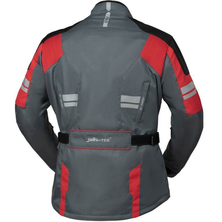 Motoristična jakna iXS Tour Blade-ST 2.0, siva/rdeča