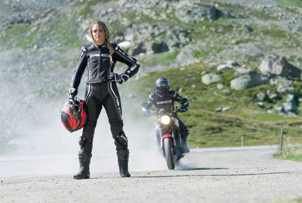 Ženska športna motoristična usnjena jakna iXS RS-600 1.0