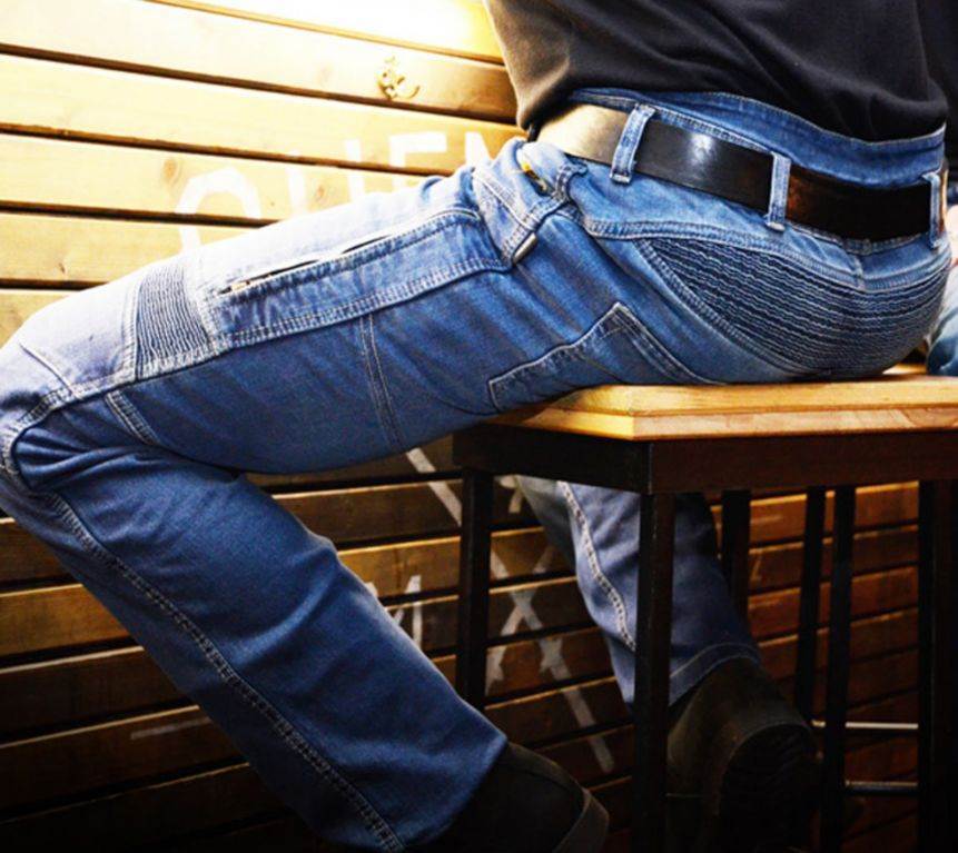Motoristične jeans hlače Trilobite PARADO 661 "slim fit", modre