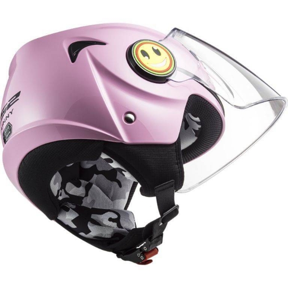 Slika Dječja kaciga za motor LS2 Funny Solid pink OF602 