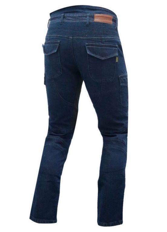 Motoristične jeans hlače Trilobite ACID SCRAMBLER 1664, temno modre