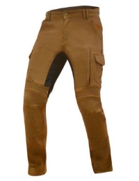Motoristične jeans hlače Trilobite ACID SCRAMBLER 1664, rjave
