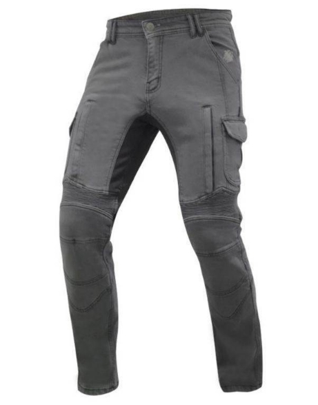 Motoristične jeans hlače Trilobite ACID SCRAMBLER 1664, sive