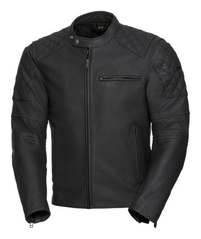Usnjena motoristična jakna iXS Classic ELIOTT, črna
