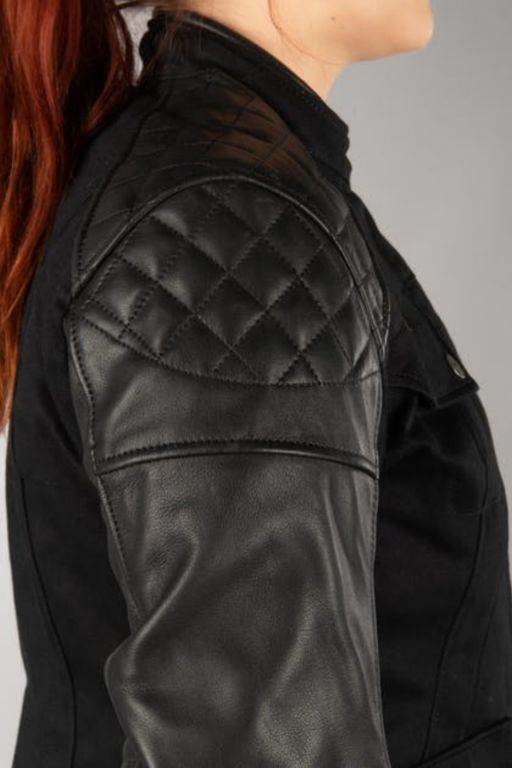 Ženska usnjeno/tekstilna motoristična jakna iXS Classic JENNY