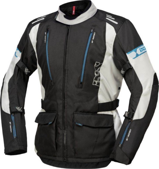Motoristična jakna iXS Tour Lorin-ST, črna/modra