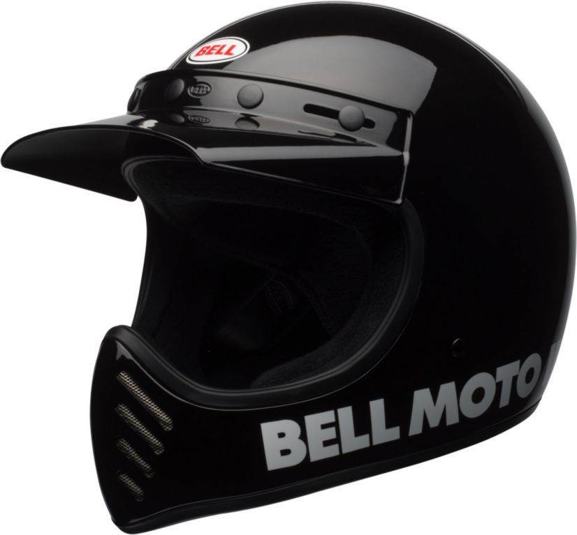 Retro motocross čelada BELL Moto-3 Classic, črna