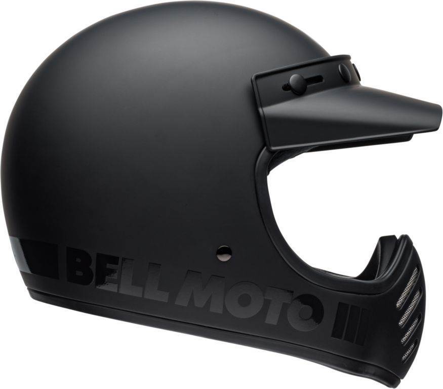Retro motocross čelada BELL Moto-3 Blackout