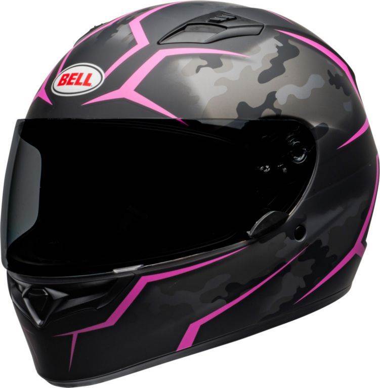 Motoristična čelada BELL Qualifier Stealth, črna/roza