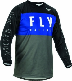 Motocross dres/majica FLY MX F-16, modra/siva