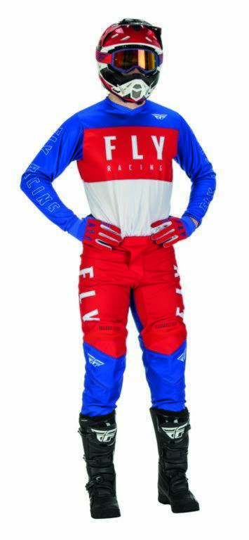 Motocross dres/majica FLY MX F-16, bela/modra/rdeča