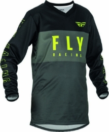 Otroška motocross majica/dres FLY MX F-16, siva/rumena