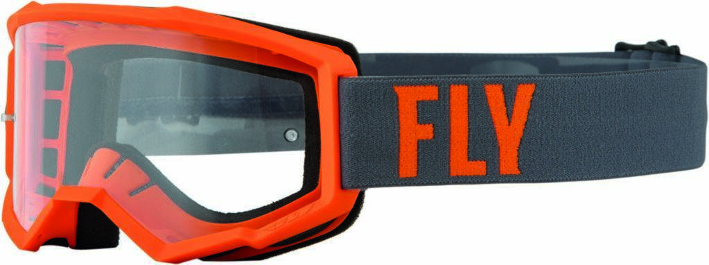 Motocross očala FLY MX Focus, siva/oranžna