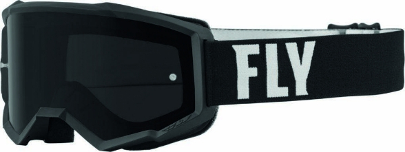 Motocross očala FLY MX Focus Sand (črna leča), črna/bela