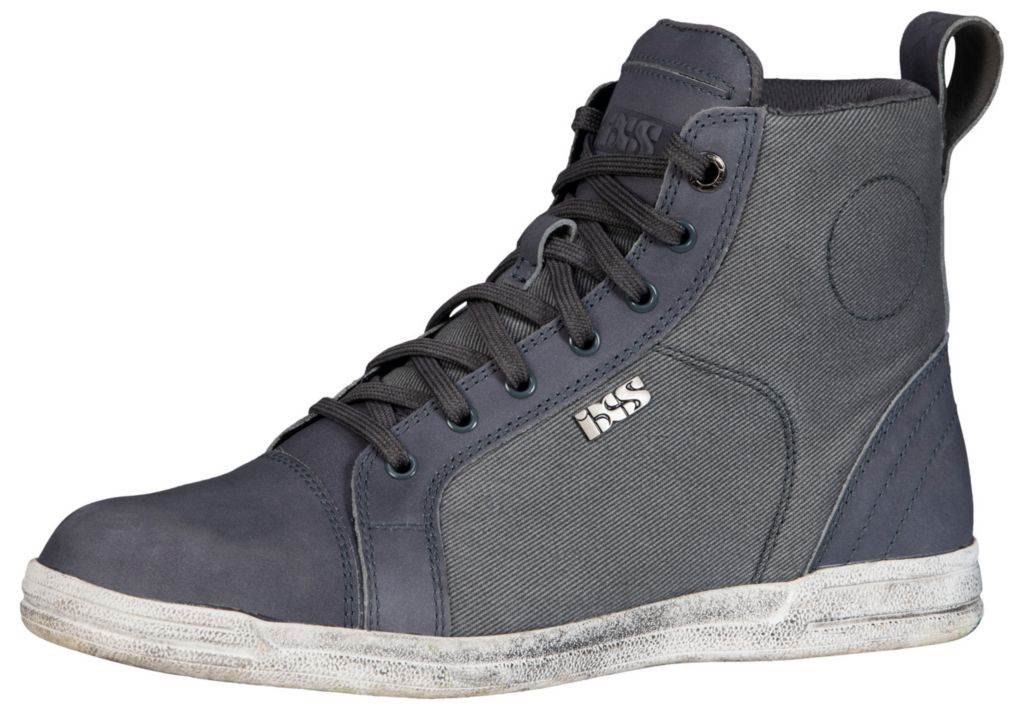 Urbani motoristični čevlji - sneakers iXS Nubuk-Cotton 2.0, sivi