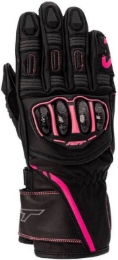 Ženske športne motoristične rokavice RST S1, črne/roza