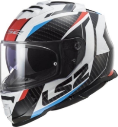 Slika Kaciga za motor LS2 Storm II Racer (FF800), bijela/plava/crvena